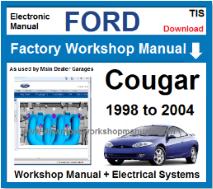 Ford Cougar Service Repair Workshop Manual